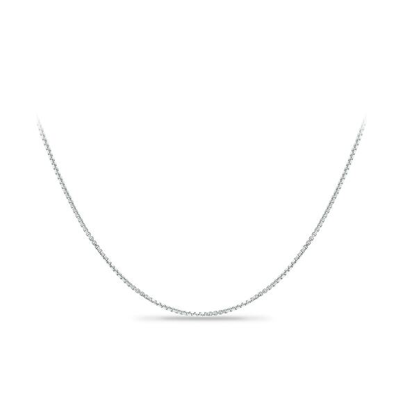 Giani Bernini Sterling Silver Chain Necklace, 18" Box Chain Simple Classic NEW - Picture 2 of 12